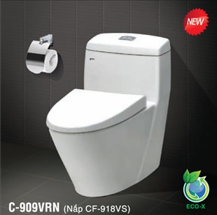 Bồn cầu một khối Inax C-909VRN (Nắp êm)