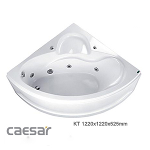 Bồn tắm góc Massage có chân yếm Caesar MT5120