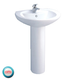 Chậu Lavabo chân dài C010-C411