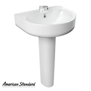 Chậu rửa Lavabo chân dài AMERICAN Standard 0553-WT/ 0742-WT