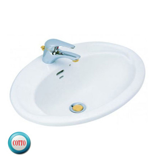 Chậu rửa Lavabo thả bàn đá COTTO C007